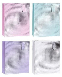 Torebka ozdobna 26x32x10cm hot-stamp mix ROZETTE