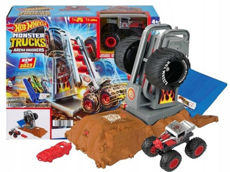 HOT WHEELS MONSTER TRUCK Arena Smashers WYZWANIE OPONOWA SZTANGA Bone Shake HNB88