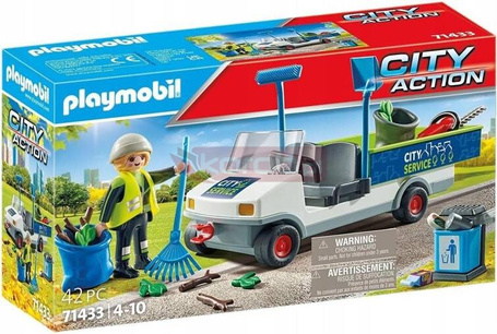 PLAYMOBIL 71433 SPRZĄTANIE MIASTA SAMOCHODEM ELEKTRYCZNYM