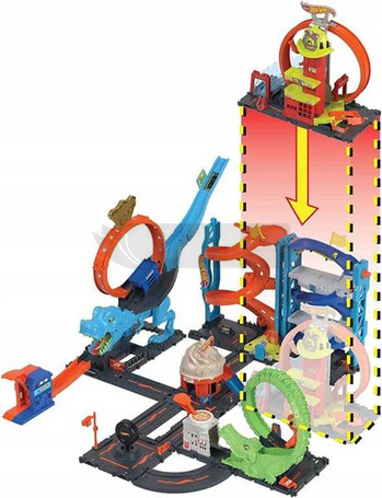 HOT WHEELS ZESTAW REMIZA STRAŻACKA SUPERPĘTLA HKX41
