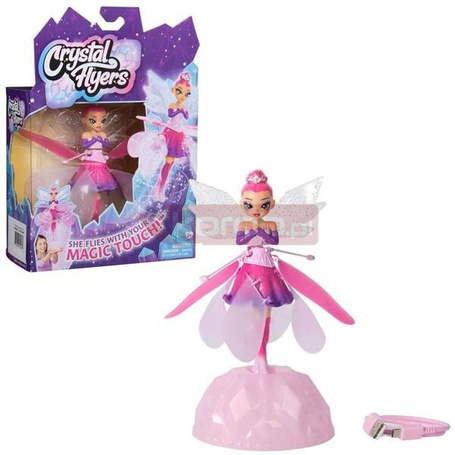 Crystal Flyers Latającą wróżka 15cm różowa