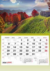 Kalendarz 2026 ścienny Jesień
