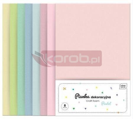 Pianka dekoracyjna 8szt pastel