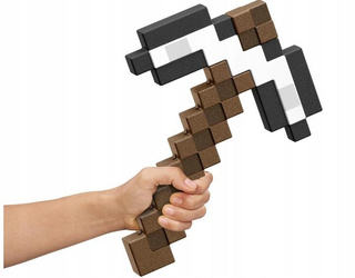 MINECRAFT ŻELAZNY KILOF pikselowy, duży kilof dla dzieci +6 lat JLJ38