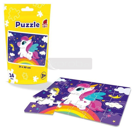 Puzzle edukacyjne - Jednorożec