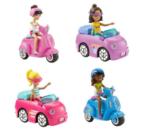Barbie On The Go Pojazd + Lalka Ast.