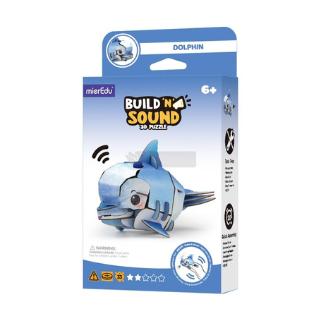 Puzzle 3D. Buduj i słuchaj - Delfin