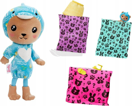 LALKA BARBIE CUTIE REVEAL CHELSEA W KOSTIUMIE MISIA przebranego za DELFINA HRK30