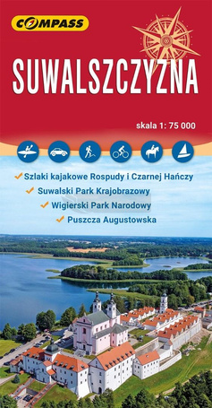 Mapa turystyczna - Suwalszczyzna