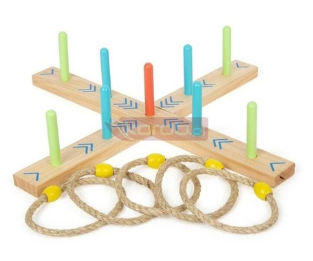 Drewaniany krzyżak zestaw do rzucania