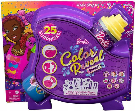 Lalka Barbie Color Reveal Imprezowe Stylizacje niespodzianka HBG40