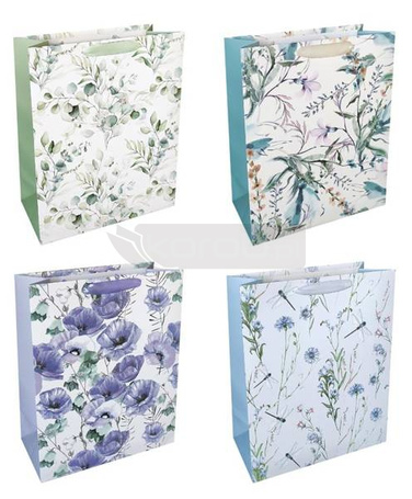 Torba prezentowa 26x32 Kwiaty łąki mix