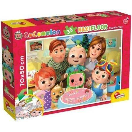 Cocomelon - dwustronne puzzle podłogowe 35 el.