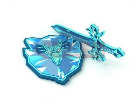 Tarcza rycerska lodowa 41cm