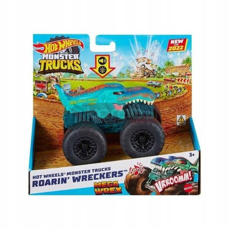 HOT WHEELS MONSTER TRUCK MEGA WREX dźwięk światło HDX64