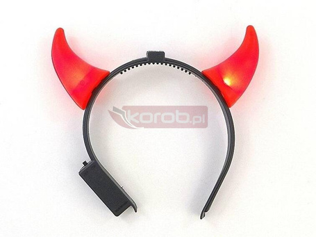 Opaska rogi diabełka ze światłem