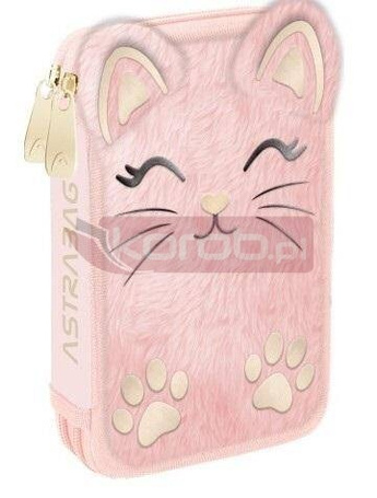 Piórnik potrójny z wyp Astrabag Fluffy Kitty ASTRA
