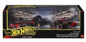 HOT WHEELS PREMIUM DIORAMA zestaw 4 autek JBM06