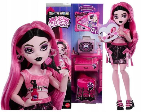 LALKA MONSTER HIGH SELF-SCARE SECRETS Draculaura + akcesoria JHK43