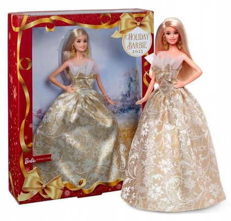 LALKA BARBIE HOLIDAY 2025 Signature lalka kolekcjonerska, świąteczna JBH95