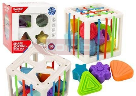 Sorter edukacyjna kostka kolorowa