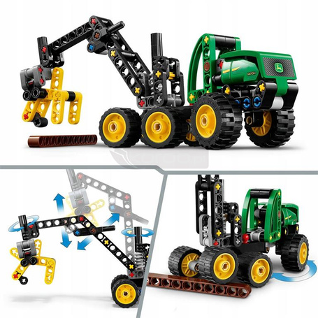 KLOCKI LEGO TECHNIC 42218 Harwester kołowy John Deere 1470H, zestaw +7 lat