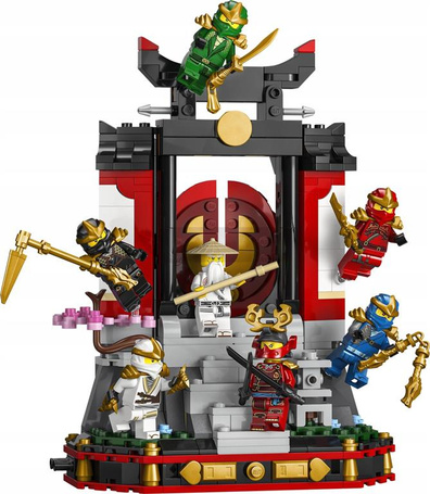 KLOCKI LEGO NINJAGO 71866 Ozdoba z postaciami ninja, 15-lecie Ninjago