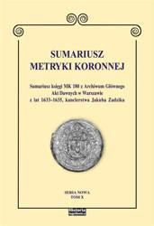 Sumariusz Metryki Koronnej T.X