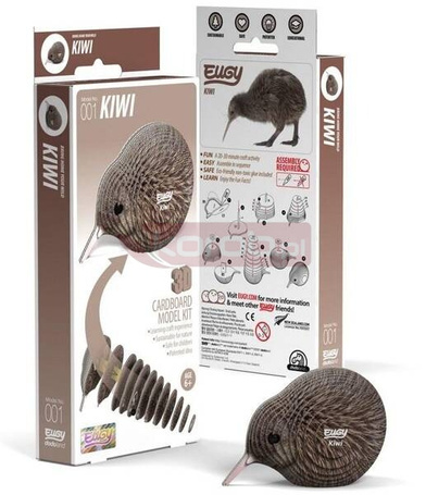 Ptak Kiwi Eugy. Eko Układanka 3D