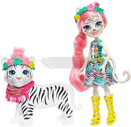 Enchantimals Lalka + duże zwierzę Biały tygrys