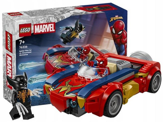 KLOCKI LEGO MARVEL 76336 SpiderMan w samochodzie kontra Wolverine