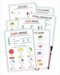 Plansze edukacyjne - Ułamki zwykłe 4 karty