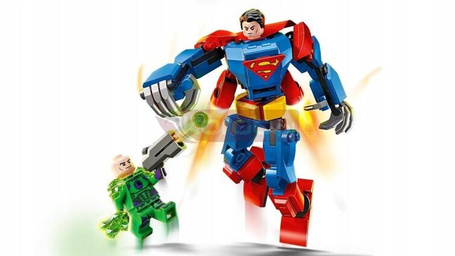 LEGO DC 76302 MECH SUPERMANA VS LEX LUTHOR, zestaw klocków dla dzieci 6+