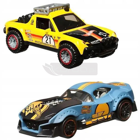 HOT WHEELS PULL-BACK SPEEDERS zestaw 2 aut MUSCLE AND BLOWN & PORSCHE 914 HWH54