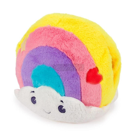 Poduszka tęcza i pluszowy ogrzewacz do dłoni