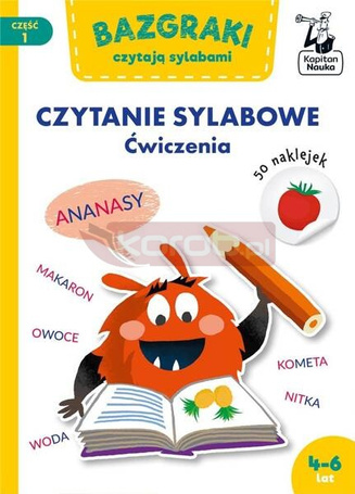Bazgraki czytają sylabami. Czytanie sylabowe. Ćw.