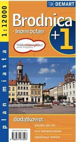 Plan miasta - Brodnica/Inowrocław 1:12 000 DEMART