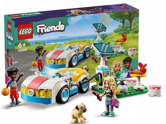 LEGO FRIENDS 42609 SAMOCHÓD ELEKTRYCZNY I STACJA ŁADUJĄCA zestaw klocków +6