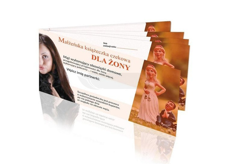 Książeczka czekowa dla Żony