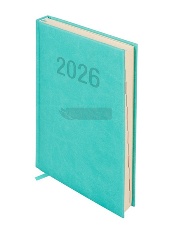 Kalendarz 2026 A5 Colorfix DNS turkusowy