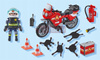 PLAYMOBIL ACT!ON HEROES 71466 MOTOCYKL STRAŻY POŻARNEJ NA MIEJSCU WYPADKU