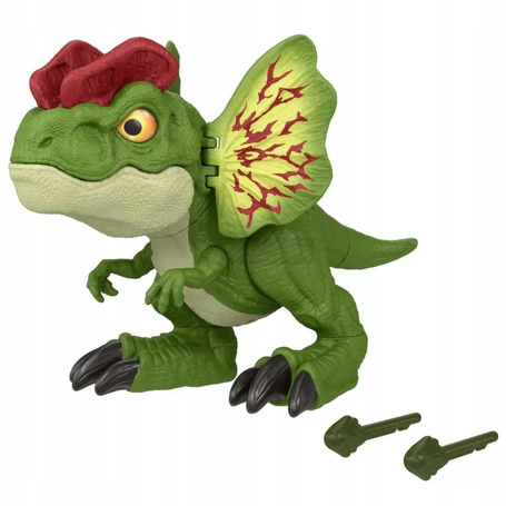 JURASSIC WORLD DINOZAUR Dilophosaurus figurka z dźwiękami HNT65