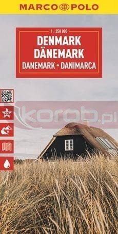 Mapa drogowa Dania 1:350 000