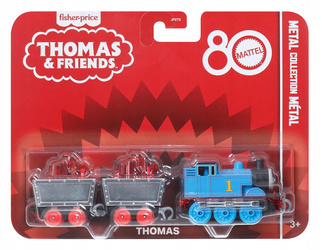 FISHER PRICE TOMEK I PRZYJACIELE LOKOMOTYWA TOMEK z dwoma wagonikami JFV72