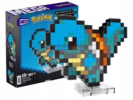 MEGA CONSTRUX KLOCKI 367 el POKEMON SQUIRTLE PIXEL ART HTH77
