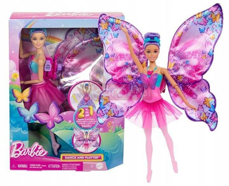 LALKA BARBIE MOTYLKOWA BALETNICA magiczna przemiana HXJ10