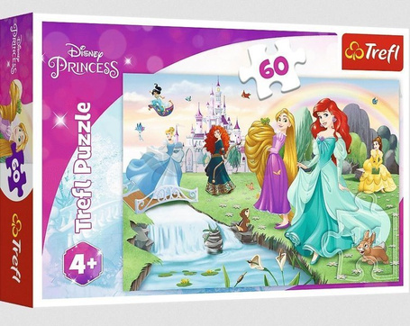 Puzzle 60 Poznaj Księżniczki TREFL