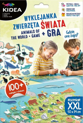 Gdzie oni żyją? Zwierzęta świata + gra KIDEA