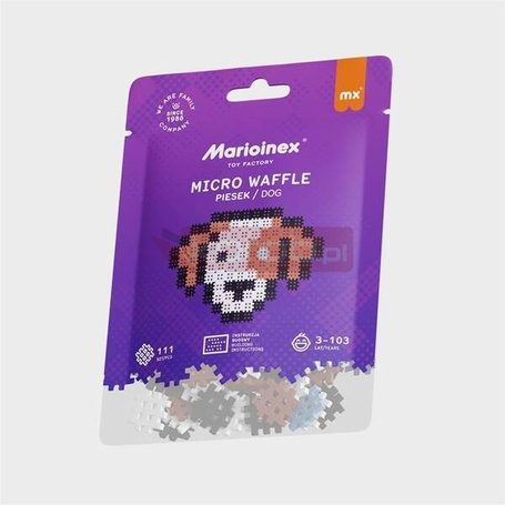 Micro Waffle 111 elementów Piesek