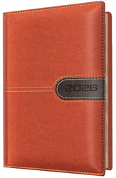Kalendarz 2026 A6 tygodniowy brązowy